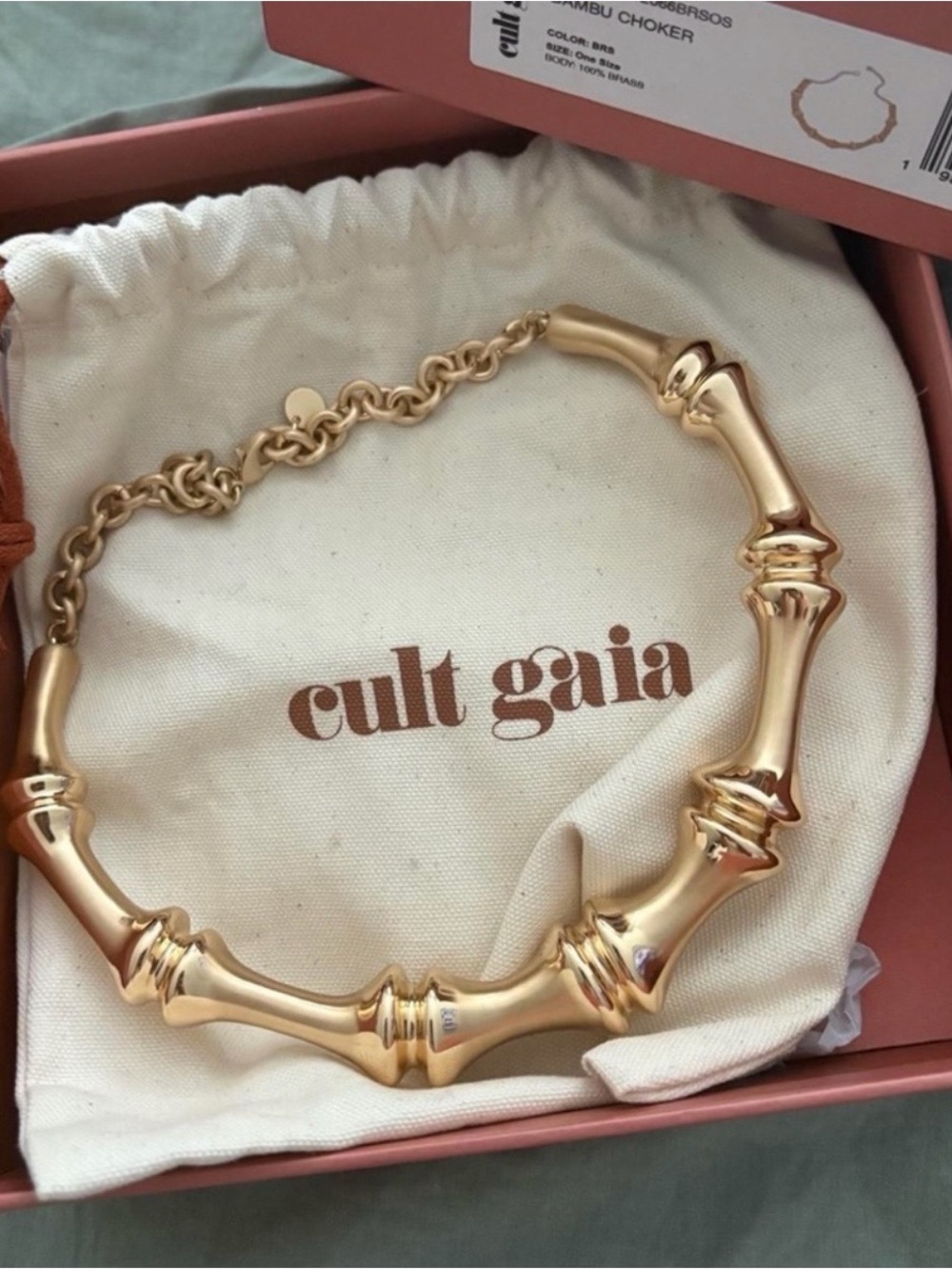 Cult Gaia Gold Bambu Choker